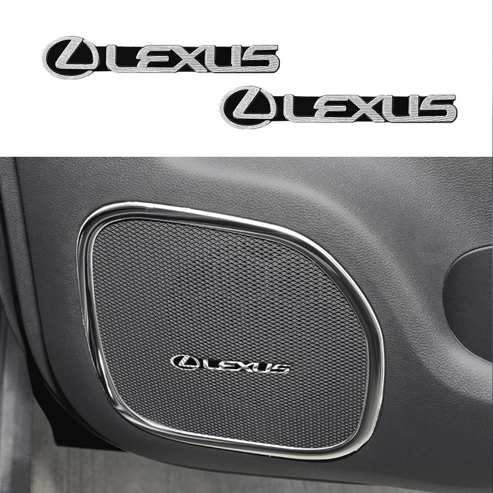 2/4Pcs Car Styling Aluminum Badge Car Audio Decorate Sticker Accessories For Lexus ES RX LS IS NX CT LX IS250 IS200 CT200h GS300