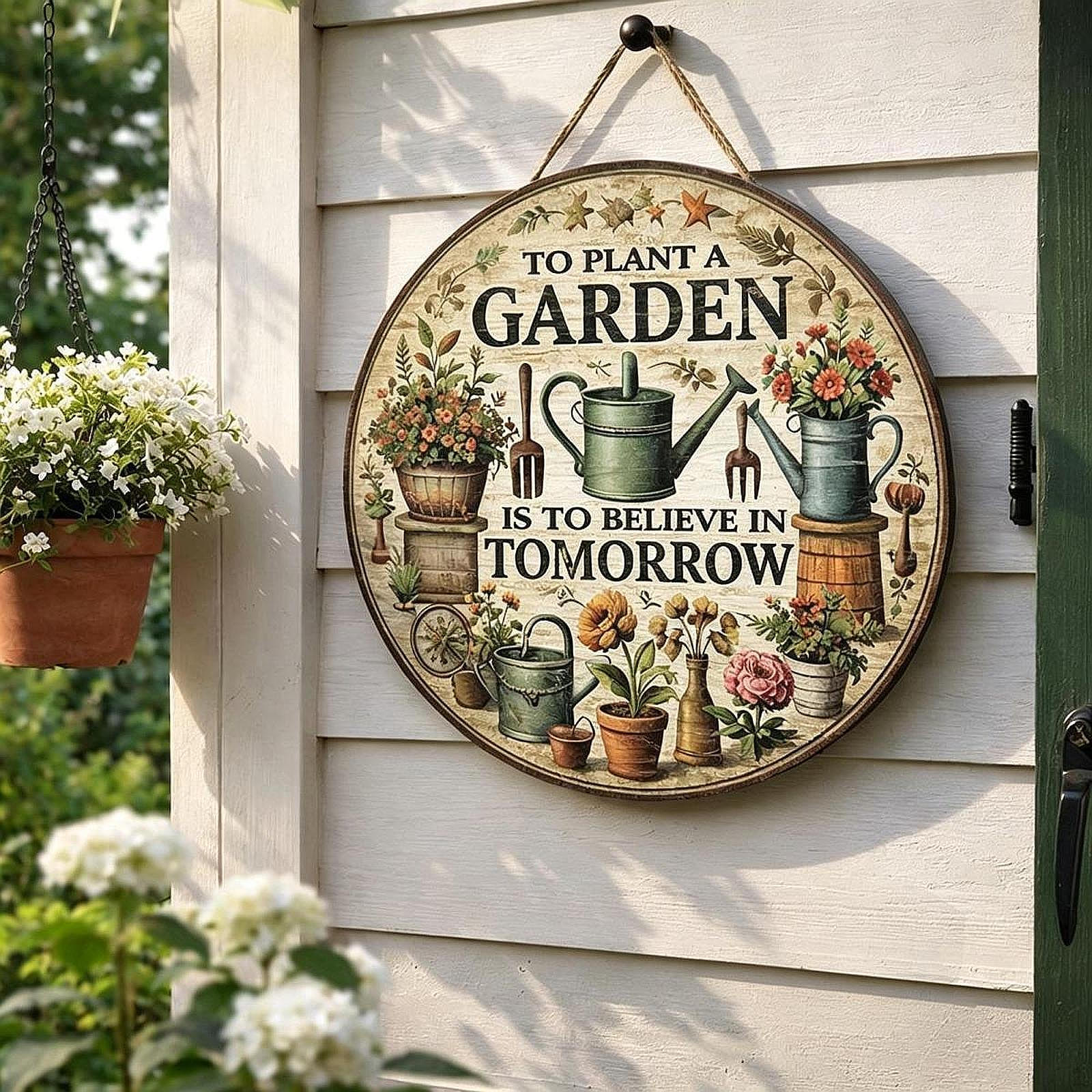 

Hanging Ornament Door Sign, Versatile Rustic Welcome , Wooden Wall Plaque for Entryway