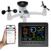 Stazione Meteorologica Wireless 8-in-1 con Sincronizzazione WiFi Sensore Esterno Alimentato a Energia Solare Temperatura/Umidità/Vento/Pioggia/Pressione in Tempo Reale per la Casa