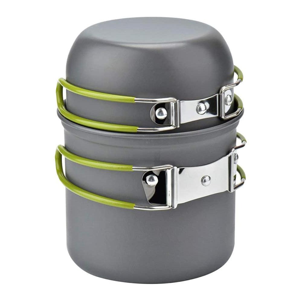 

Equipment Aluminum Hiking Backpacking Pots and Pans Bowl Set Outdoor Tableware Camping Cookware 1