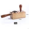 Beech Wood Manual Coffee Tamper Holder Bracket Station Tamping Tool Stand Rustic Barista Tools for ,