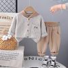 Boys' Striped Hooded Long-Sleeve Shirt - Stylish Kids Autumn & Spring Wear