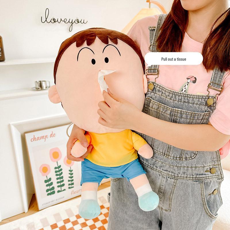 Creative Goofy Tissue Box Plush Toy - Children's Pillow & Living Room Ornament