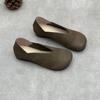 Single Shoe Retro Casual Simple and Versatile Flat Round-toe Women's Shoes
