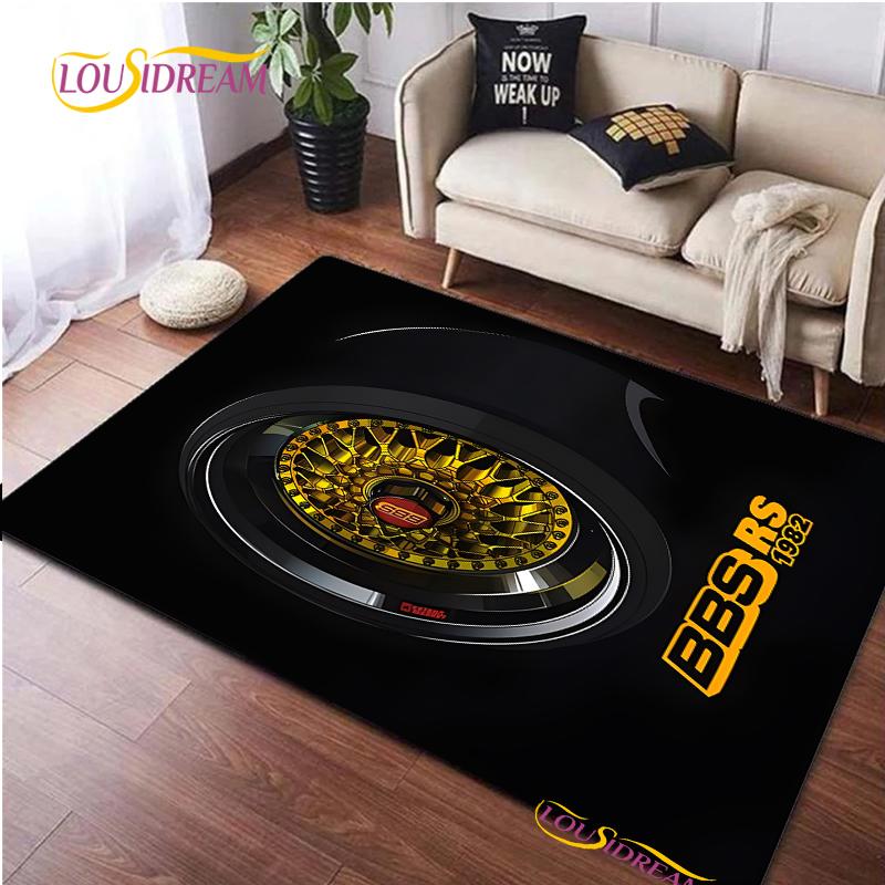 BBS Racer 3D Printed Carpet Children Play Carpet Living Room Bedroom Non-slip Carpet Photography Props Birthday Gift Alfombra