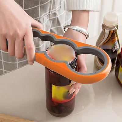 1pc Jar Opener Bottle Opener, Can Opener For Weak Hands, Mutil Jar Opener Get Lids Off Easily Manual Bottle CapRemover For Home Kitchen