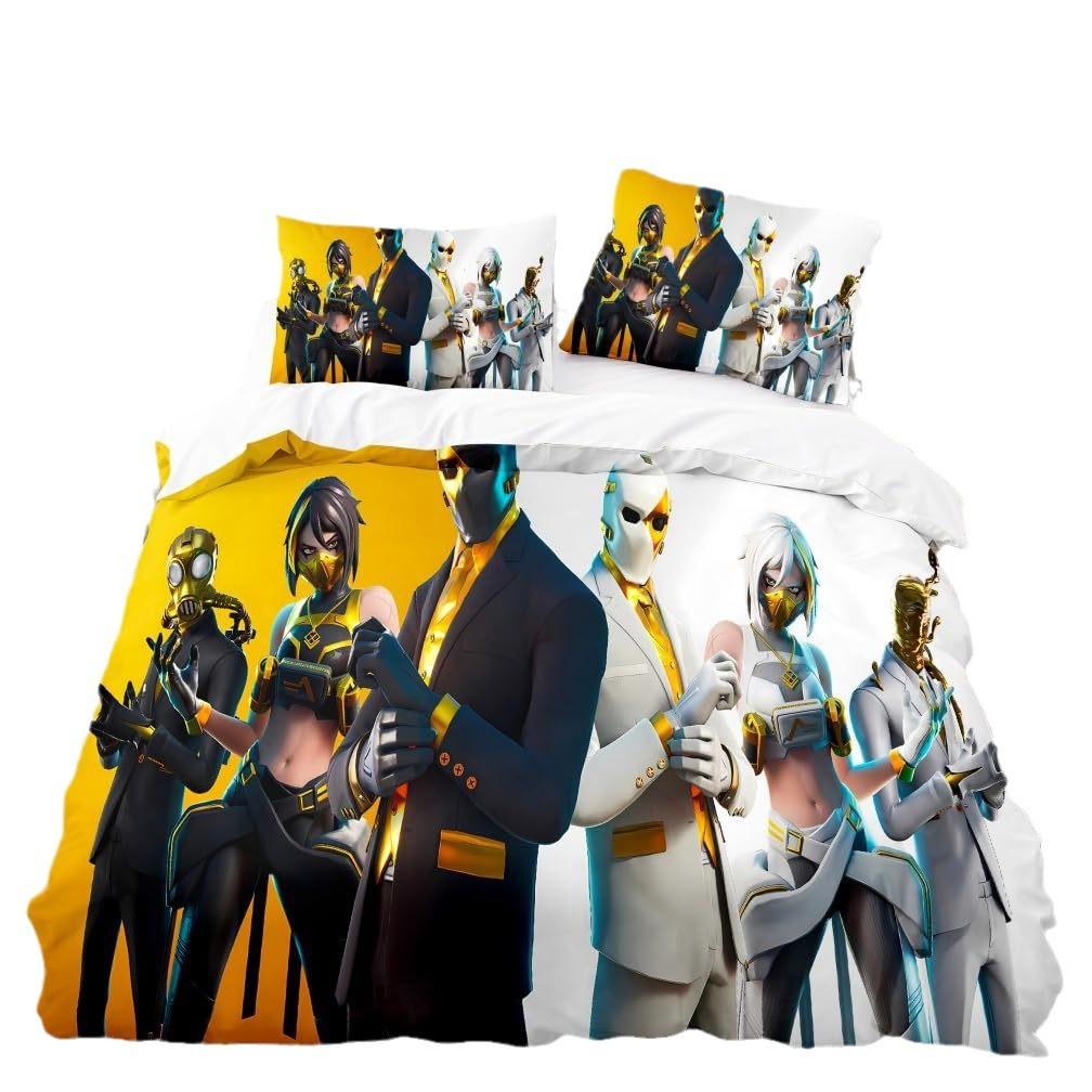 Fortnite Digital Printing Quilt Set Three-Piece Game Themed Home Textiles