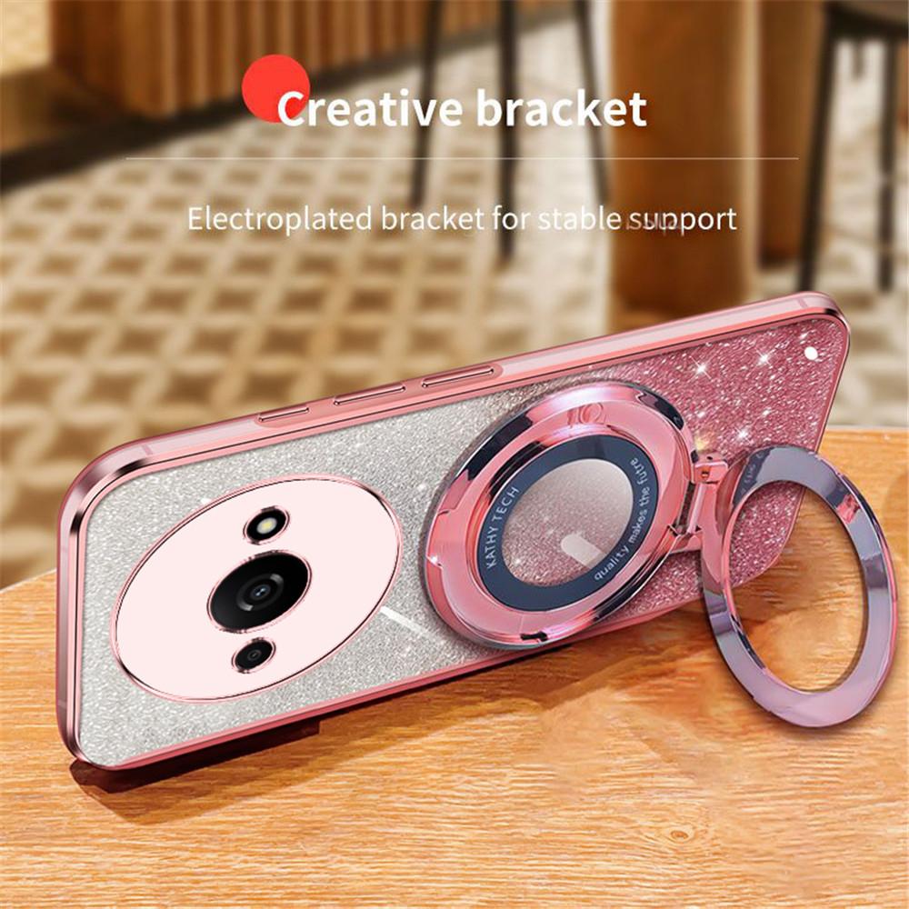 Pokovování Gradient Třpytivý Stojánek Pouzdro pro Xiaomi Redmi 13C 12 12C 10 10A 10C 9 9A 9C A3 A1 Plus Měkký Silikonový Kryt na Telefon