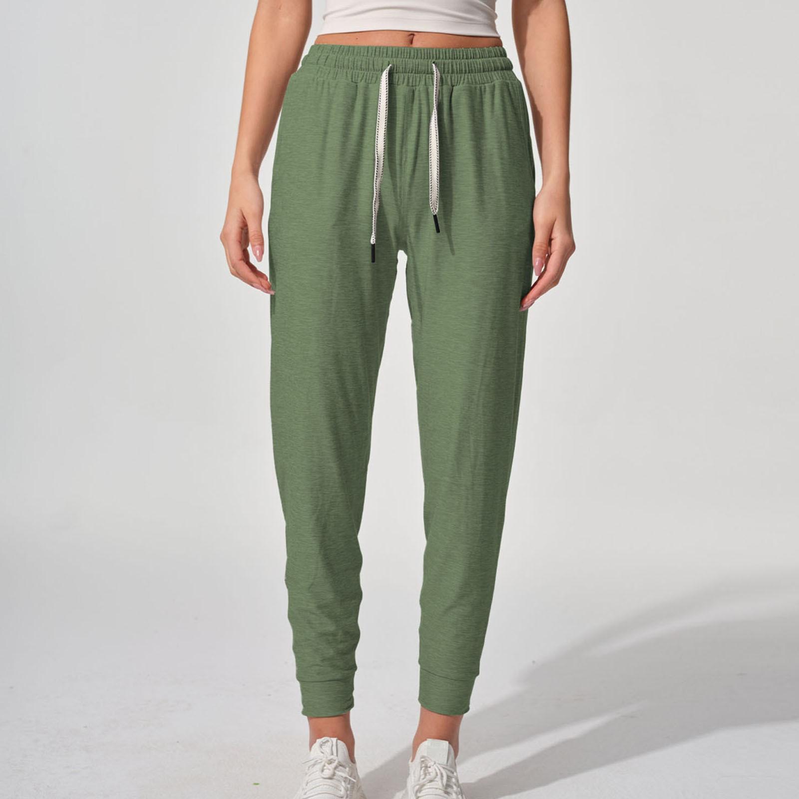 

Women s Slim Fit Lightweight Drawstring Cuffs Basic Casual Sports Pant L