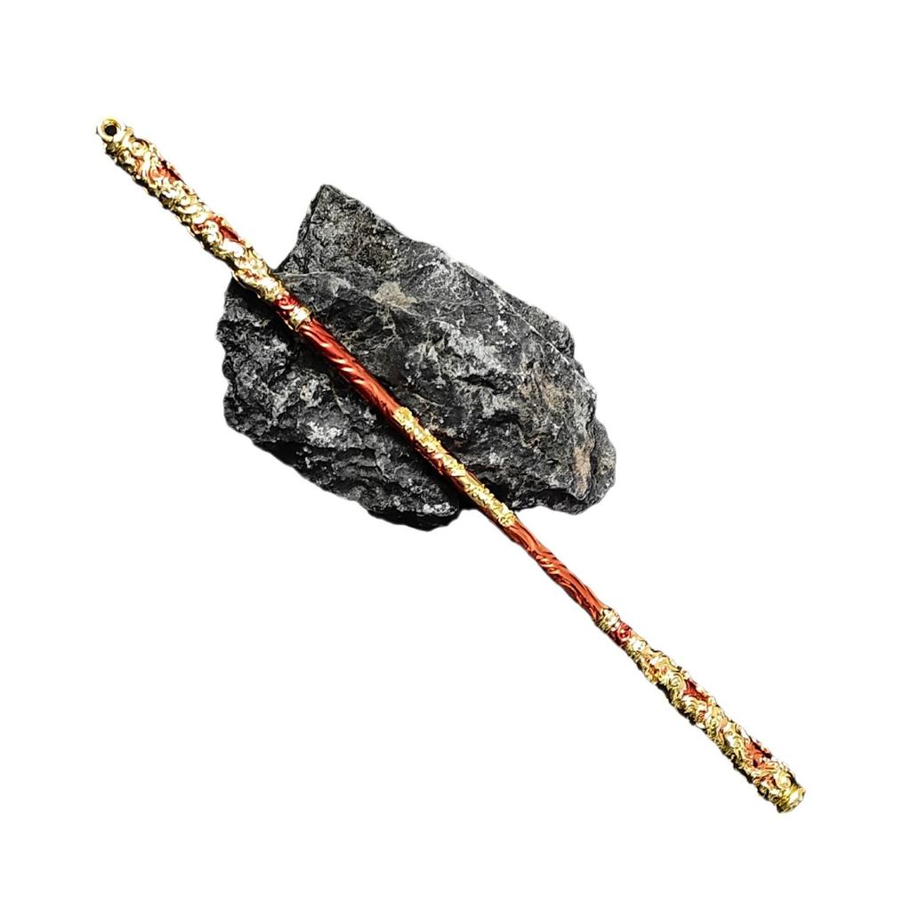 Black Mythology Sun Wukong Surrounding Golden Hoop Stick Small Metal Model Mini Weapon Ornament Living Room Decoration