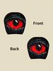2Pc Red Evil Eye Car Headrest Covers – Funny & Stylish Seat Pillow Covers, a Practical Choice for Long Drives and Car Decoration