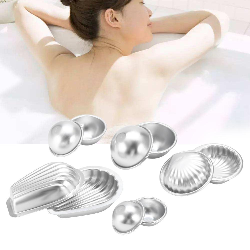 Aluminum Alloy Bath Bomb Mold Reusable DIY Crafting Press Mould  Fizzy Bath Bombs Combination 1
