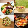 5Pcs Salad Bowl Stainless Steel Noodles Bowl Kitchen Food Container Fruit Snacks Ice Cream Small Rice Bowl 5.9in Dipping Bowl