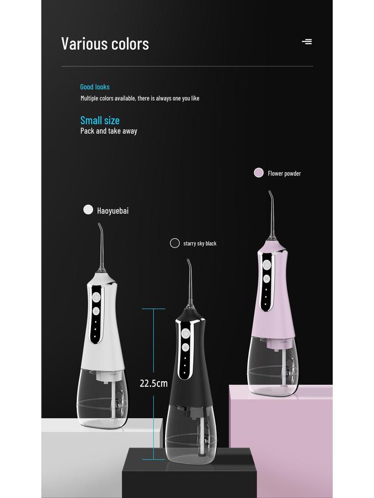 International Large Screen Water Flosser: Portable Electric Oral Irrigator for Dental Care and Teeth Whitening