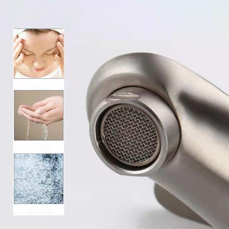 Modern Single Cold Water Faucet for Bathroom Sinks Food Grade Steel Cold Water Faucet Single Cold Tap Quick Installation