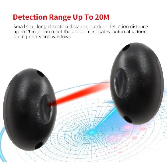 A Pair IP55 Automated Gate Safe Infrared Detector Sensor 12-24V Sensor Infrared Safety Beam Photocell Detector