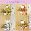 Tiger Year Plush Keychain With Soft Cotton Filling For Lucky Charm And Bag Decor