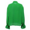 Blusas Mujer De Moda 2022 Summer rufflesTop Female Women Shirts Women's Green Shirt Blouses Tops Long Sleeve Chic Woman Blouse