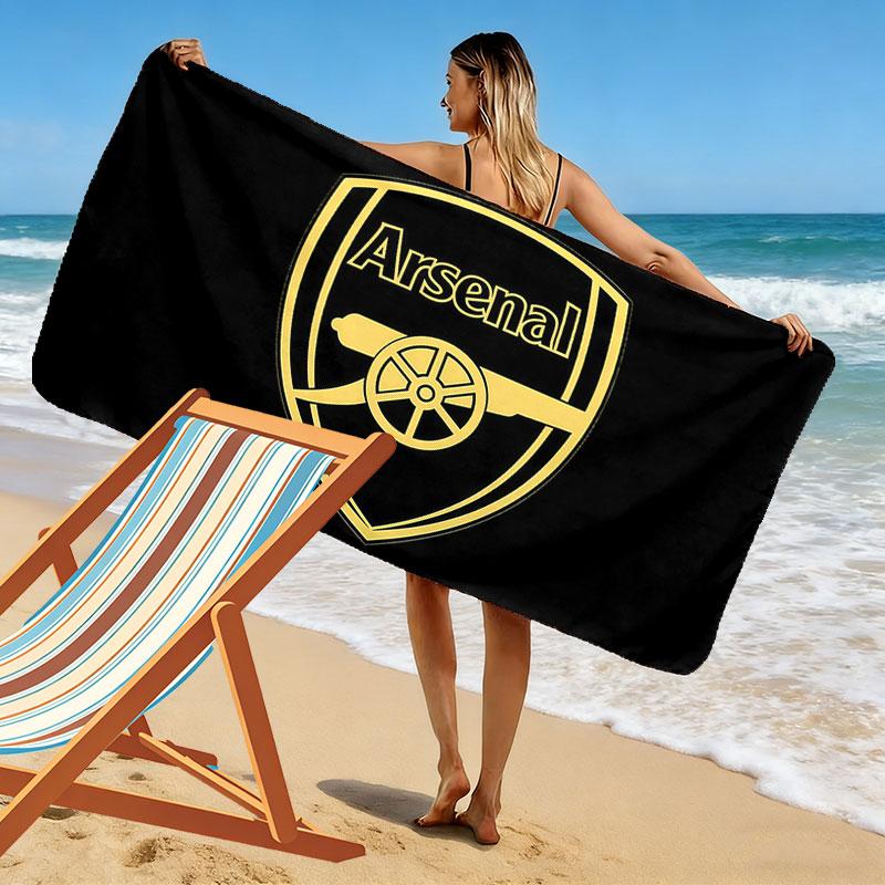 Arsenal Print Beach Towel, Large Soft Quick Dry Towel for Beach Camping Swimming