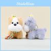 Cute Puppy Bee Keychain Cartoon Children Backpack Decorative Pendant Plush Doll