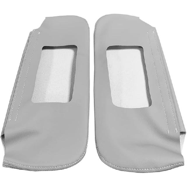 

Чехол на солнцезащитный козырек для Chevy Camaro Firebird 1993-2002, из микрофибры, левый и правый, сменный чехол-скин для солнцезащитного козырька, серый (Кожаная часть