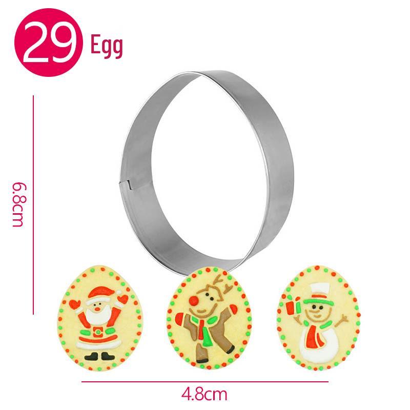 Cartoon Stainless Steel Cookie Cutters & Cake Molds for Easter and Christmas