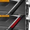 4PCS Real Carbon Fiber Car Inner Door Armrest Panel Decorative Sticker For Volkswagen Golf 7 2014-2019 Car Interior Accessories