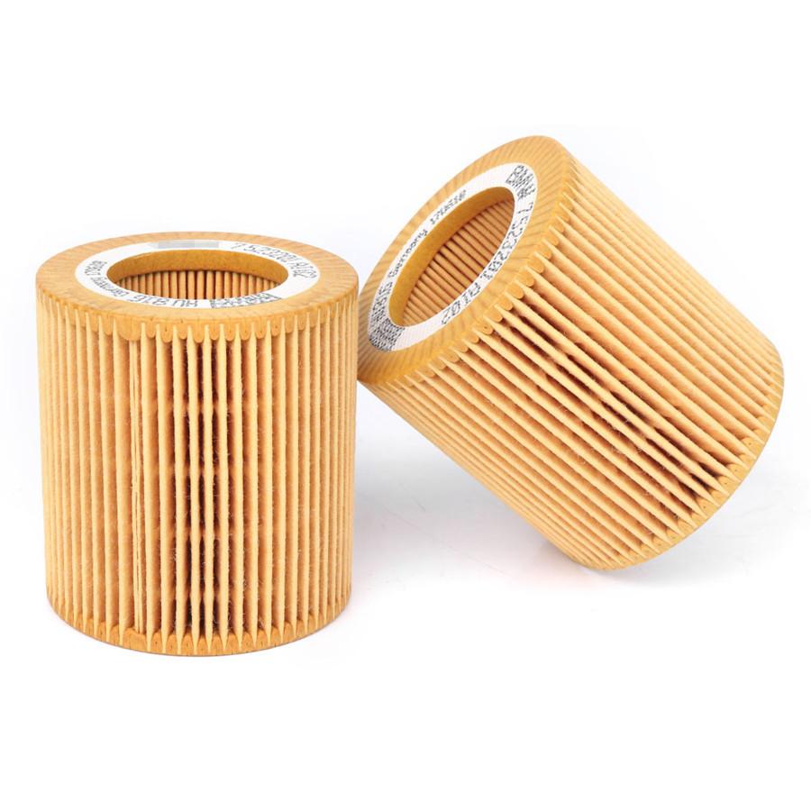 2PCS Car Oil Filter Kit 11427566327 For BMW E60 E61 E84 E85 E91 E92 E93 128i 135i 525i 1 3 5 series 11427640862