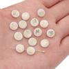 Natural Shell Double-Sided Hot Stamping Flat Round Beads For DIY Necklace Bracelet Earrings Jewelry Making