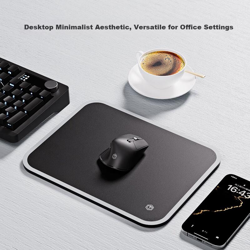 Wear-Resistant Resin Mouse Pad Medium Small Office Gaming Esports Universal Smooth Surface Rubber Base Computer Desk Mat for Home and Office Use