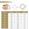 100-400PCS Copper Washer Gasket Nut And Bolt Set Flat Ring Seal Assortment Kit With Box M4/M5/M6/M8/M10/M12/M14 For Sump Plugs