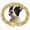 Modische Strass Hundehalskette Mit Doppeltem Schlossdesign Für Einen Sicheren Sitz Katzenkette Haustier Kristall Halsband Schmuck Zubehör