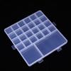 Multisize Anti-Stringing Grid Storage Box for Jewelry and Parts with Slotted Beaded Compartments