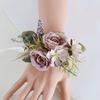 5Pcs Wedding Corsages Boutonniere Prom Boutonniere for Wedding Ceremony Anniversary, Rose Corsages for Bride and Groom,