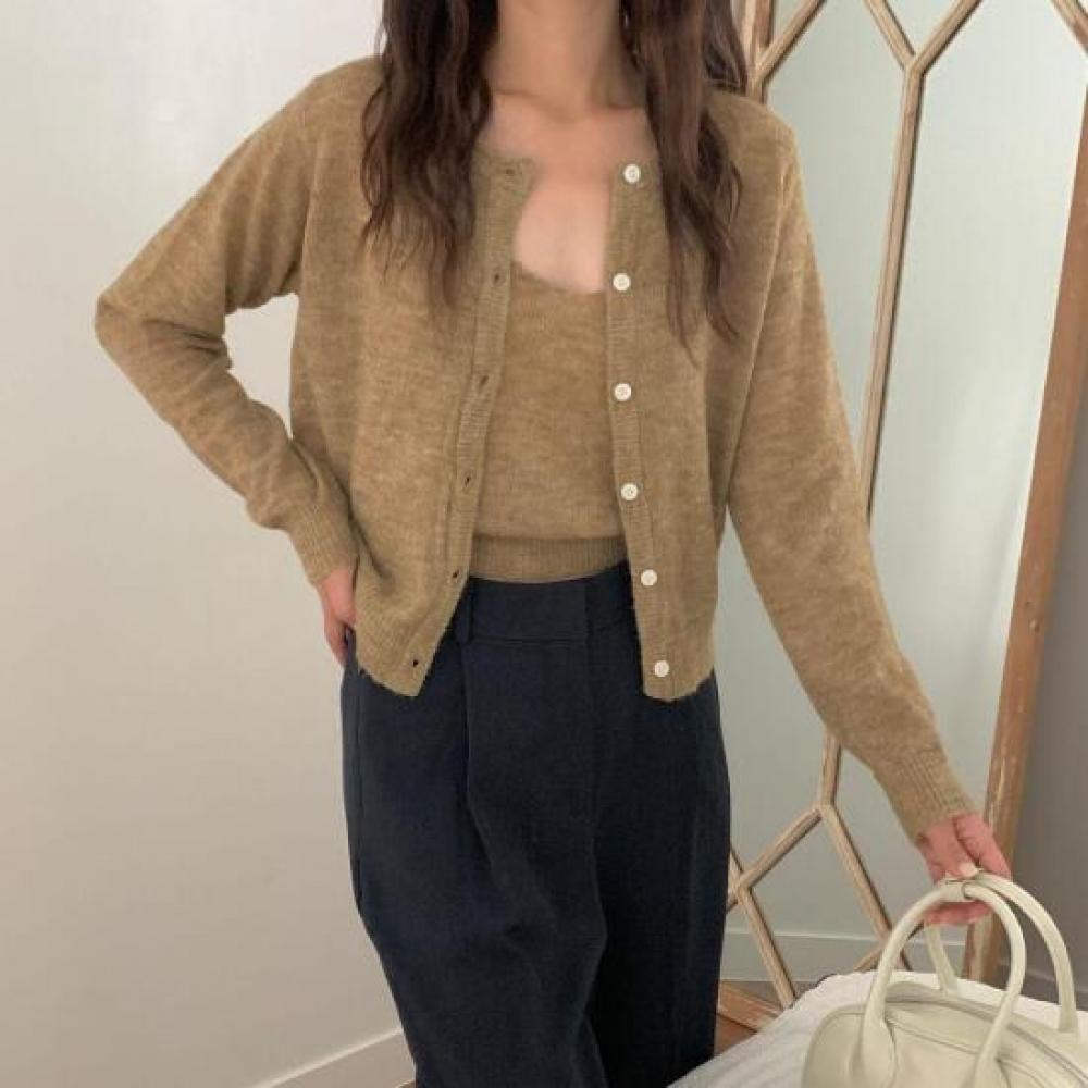 New ArrivalS Open Run Women S Mohair Knit Cardigan Round Neck Button