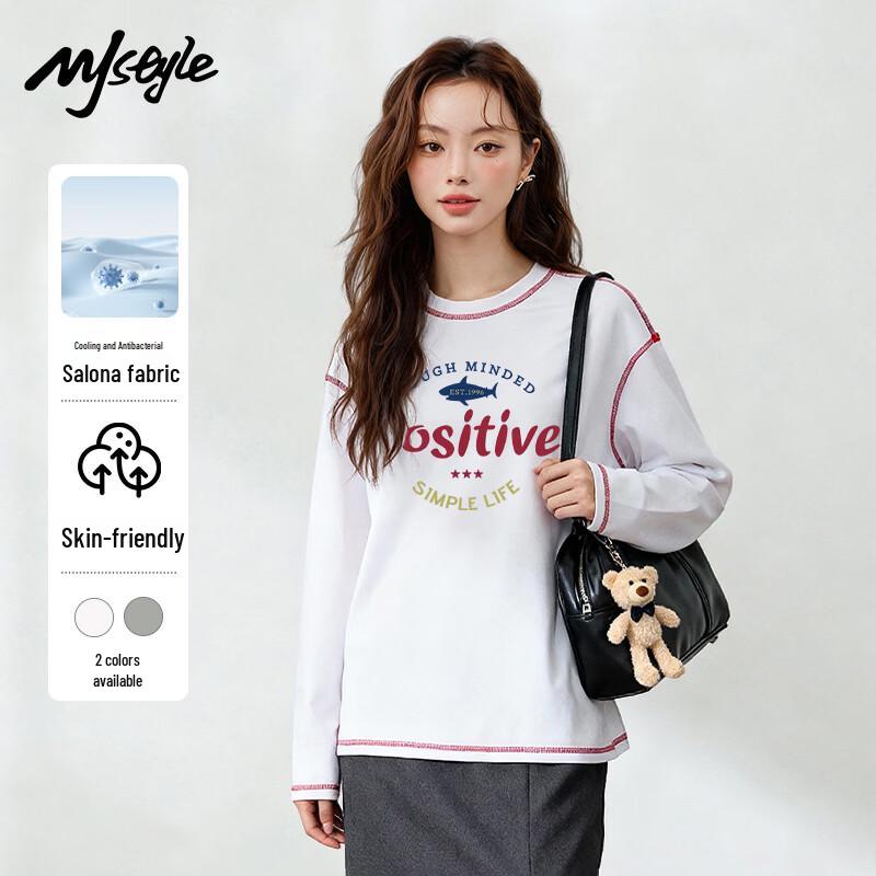 MJ STYLE Women s Casual Long Sleeve T-Shirt XL