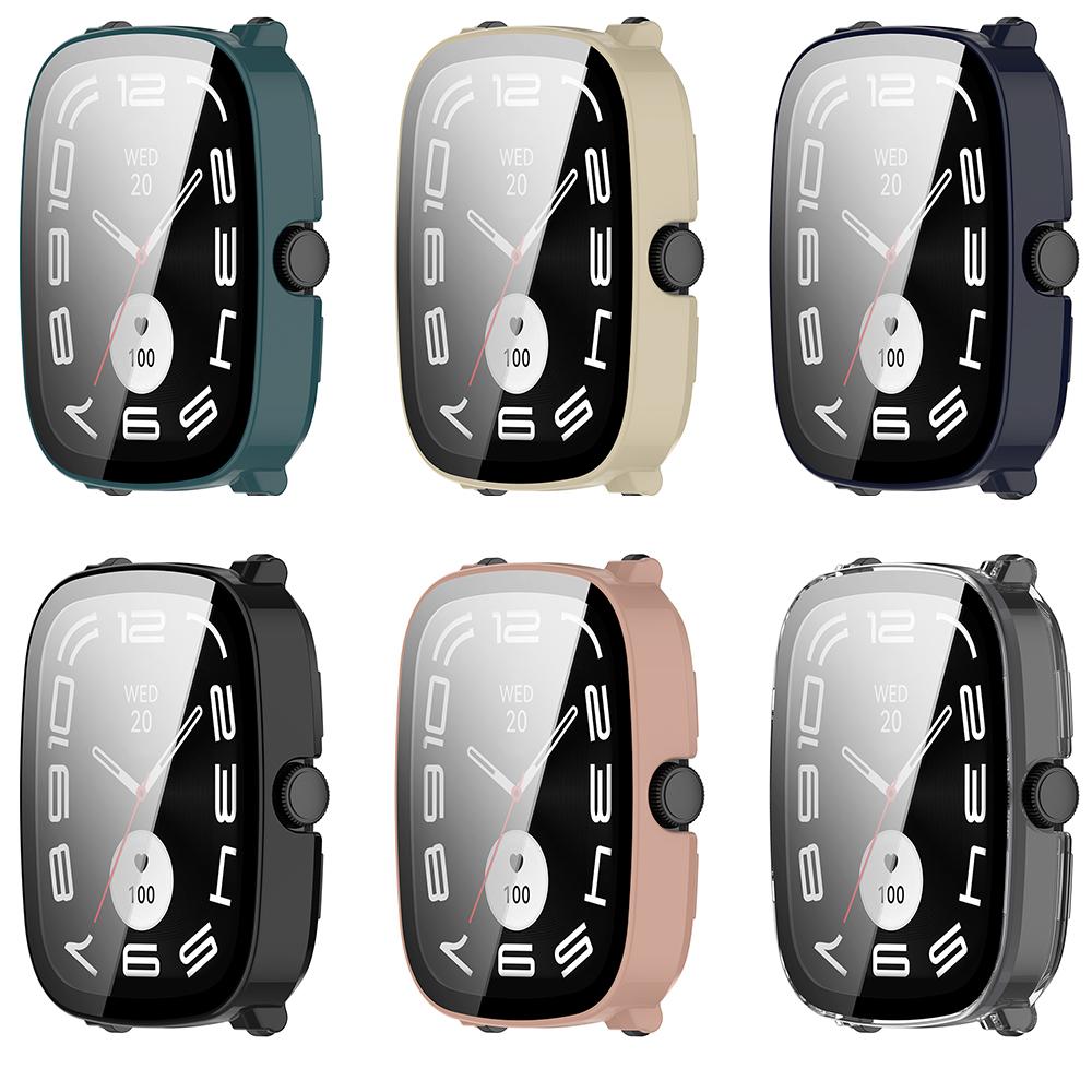 Full Protective Case For Haylou Watch RS5 Glass Screen Protector Case For Haylou RS5 Cover PC 2in1 Shell&Tempered Glass Film