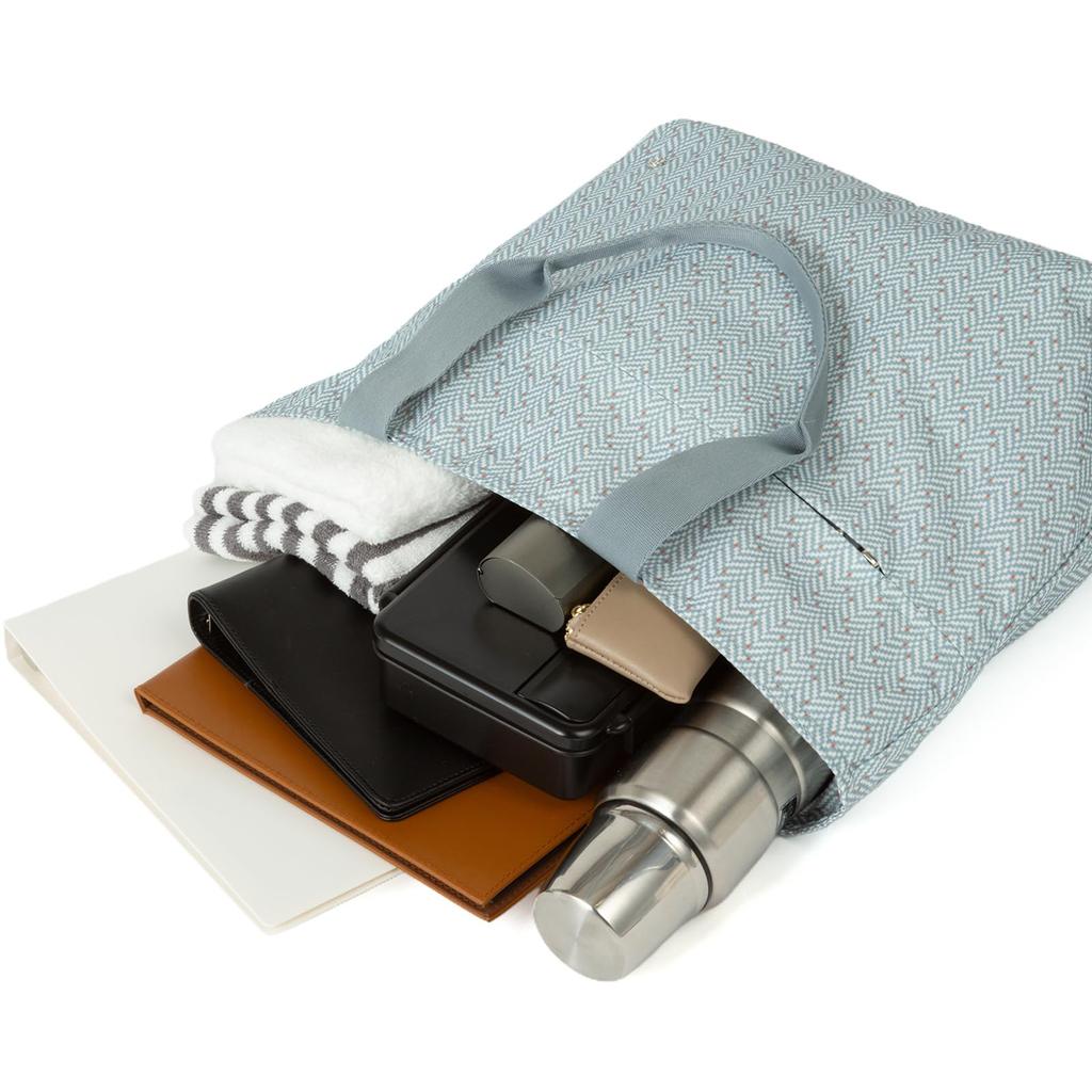 Hiromichi Nakano Fesri Tote Bag 17524 Blue Gray No. Women's (Herringbone)