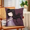 SSantoro GGorjuss Funny Pillow Case Antidustmite Pillowcase Invisible Zipper Silky Short Plush Sofa Cushion Cover