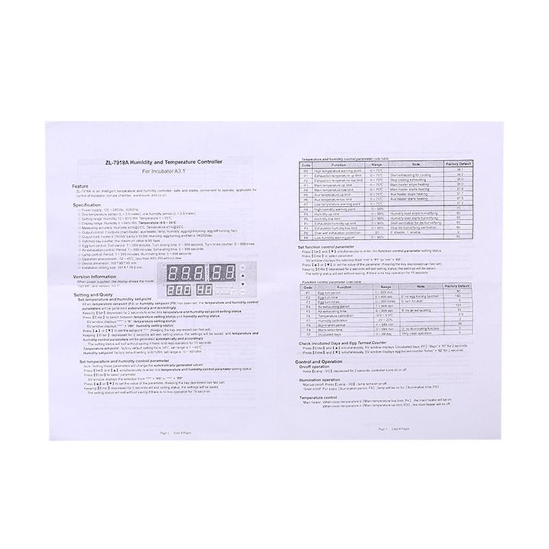 Incubator Lab Digital Automatic Incubator Controller Egg Incubator Controller Egg Hatcher Temperature Humidity Incubator