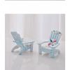 Mediterranean style mini beach chair decoration, children's room ocean style desktop small box decoration, shooting props