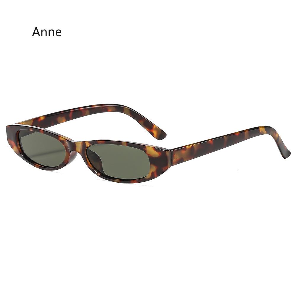 Retro Cat Eye Sun Glasses Women Trendy Small Narrow Sunglasses Men Outdoor Goggles Luxury  Designer Shades UV400