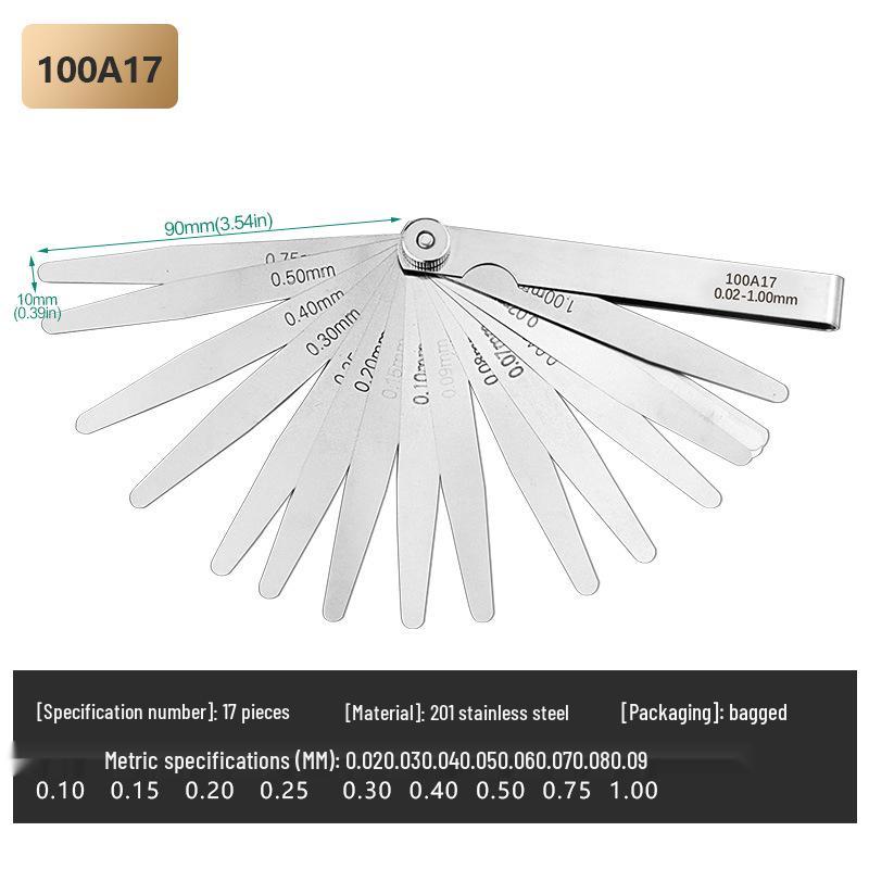 Set Eleron din Oțel Inoxidabil de Înaltă Precizie (0.01-1mm) Metric/Imperial