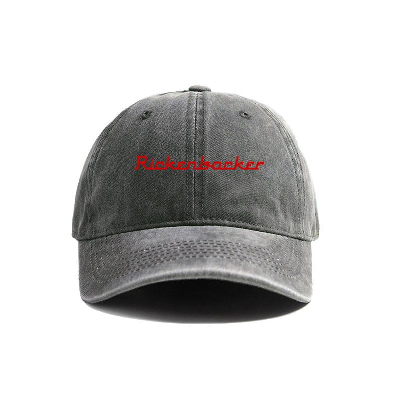 Rickenbacker Distressed Baseball Cap Cool Men Retro Outdoor Summer Adjustable Gift Dad Hat MZ-642