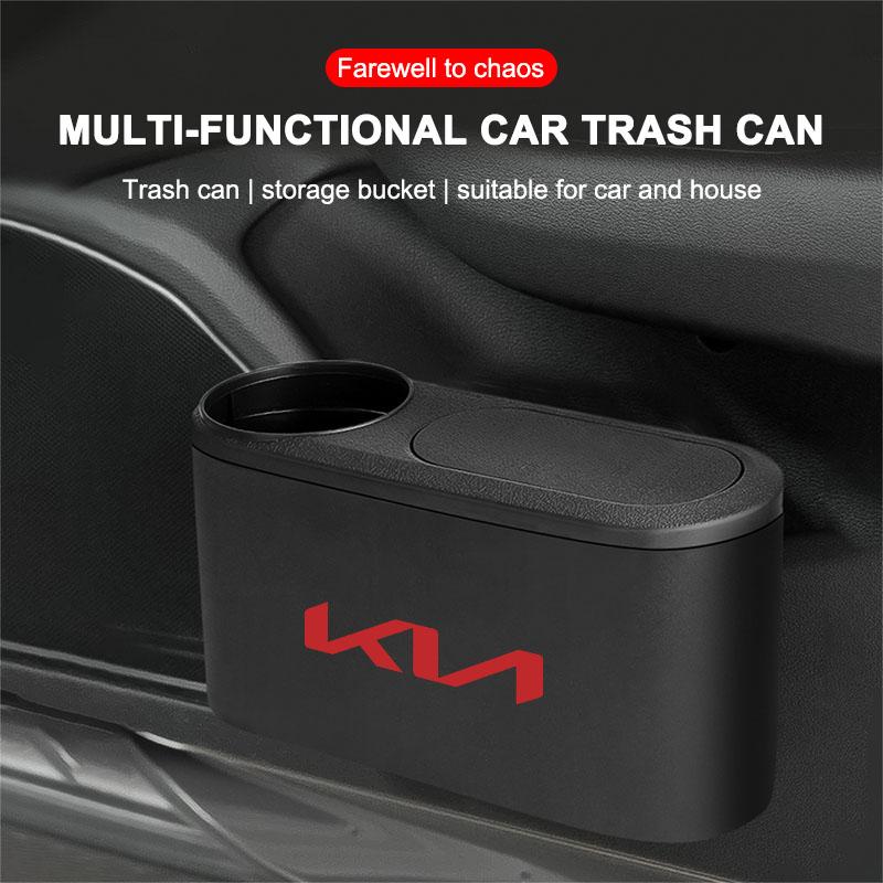 Car Trash Bin Hanging Vehicle Garbage Dust Case Storage Box For KIA Ceed Rio Sportage R K3 K4 K5 K6 XCEED KX3 SPORTAGE EV6
