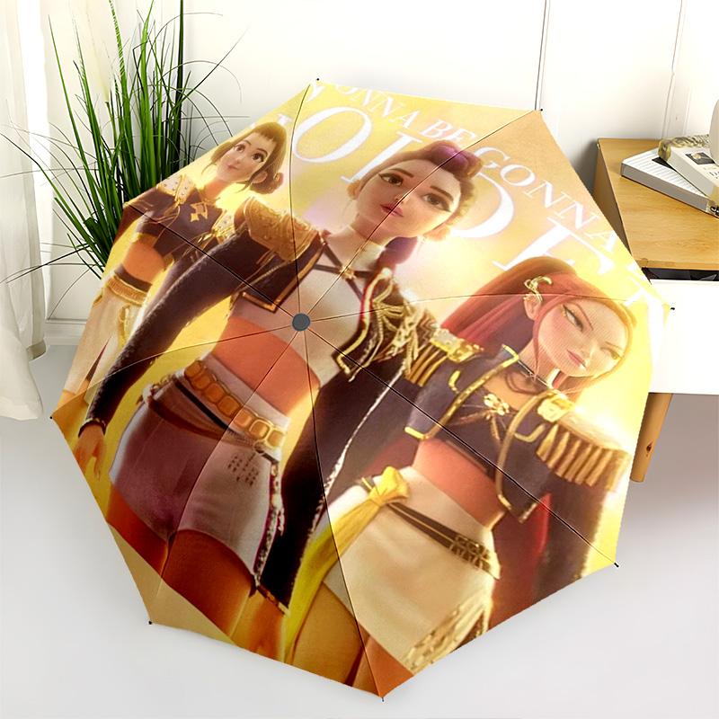 Vibrant World Tour Artistry Folding umbrella durable Suitable for all seasons travel Umbrella Three folds