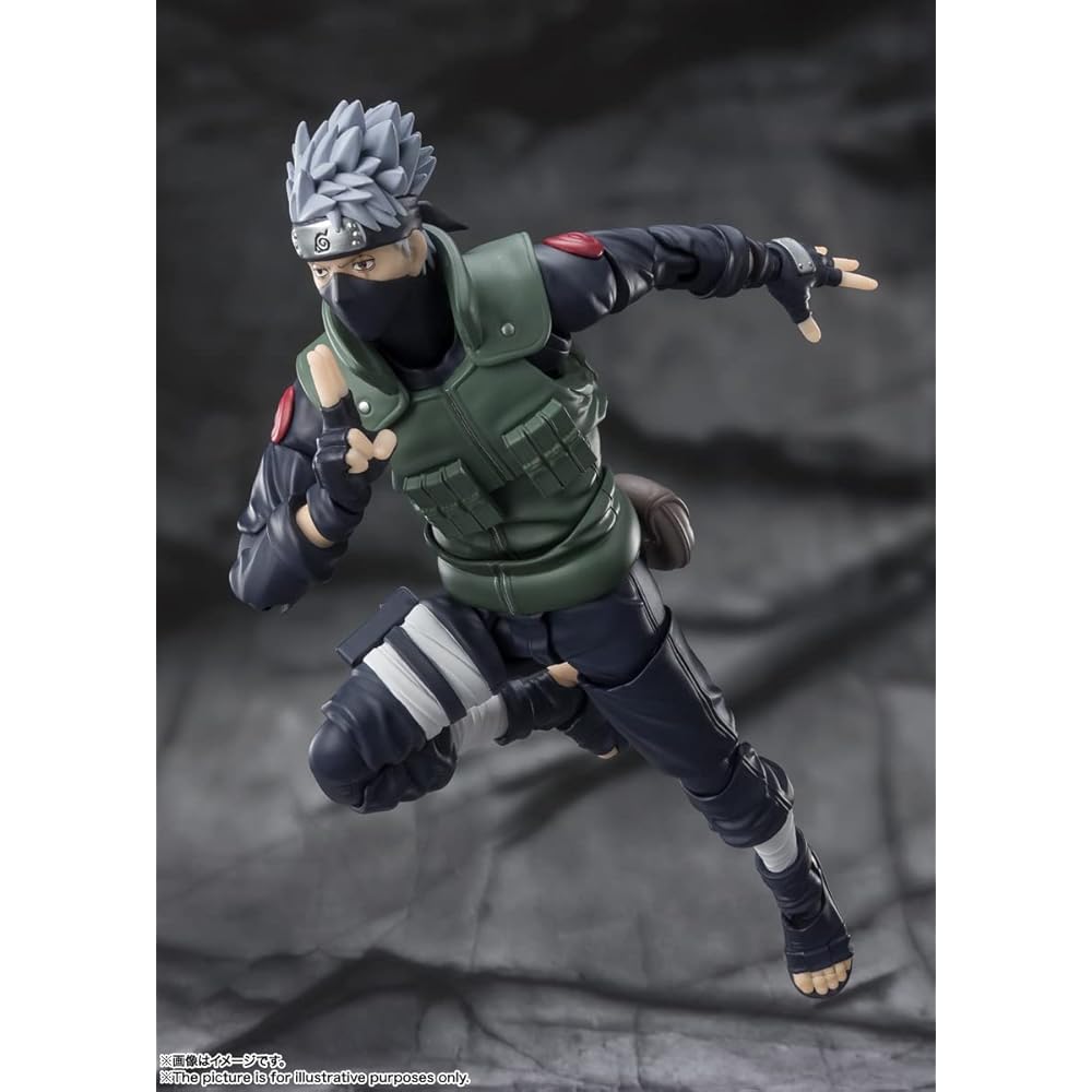 TAMASHII NATIONS S.H. Figuarts Naruto Kakashi Hero Figure 160mm ABS PVC Painted Articulated Collectible