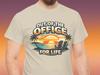 Out of The Office for Life T Shirt, Funny Retirement Gift, Relaxing Beach Retirement Tee, Unisex Retirement Apparel