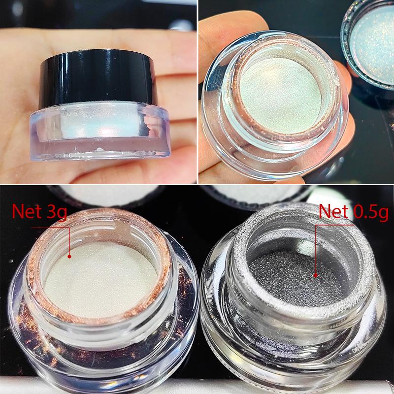 Aurora Moonlight Chrome Nail Powder High-Gloss Mirror Fine Glitter Pigment Manicure Aurora Pearl Rubbing Dust Chrome Nails