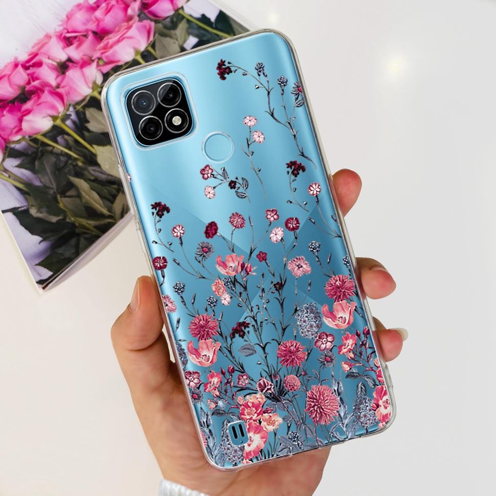 For Realme C21Y Case RMX3261  RMX3263 Cute Cartoon Cover Soft Silicone Phone Case For Realme C 21Y C21Y Bumper